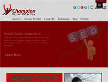 Tablet Screenshot of championonlinemarketing.com